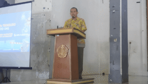 Potret Dekan Fakultas Teknik ketika Sambutan Pembukaan Pameran